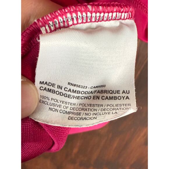 Nike Golf Tour Performance Dri Fit Activewear Geometric Shirt Fuschia Pink Large - Picture 7 of 9